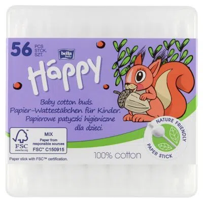 Bella Baby Happy, patycz.,higieniczne, 56 szt