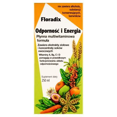 Floradix Odporność i Energia, płyn, 250 ml