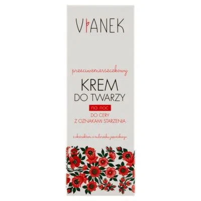 Sylveco Vianek, krem przeciwzmarszczkowy do twarzy na noc, 50 ml