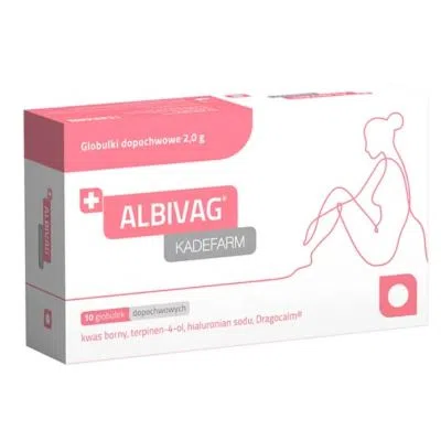 Albivag Kadefarm, globulki dopochwowe, 10 szt.