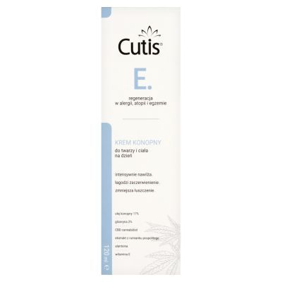 Cutis E Krem konopny 17% + CBD kannabidiol do sk&oacute;ry z objawami egzemy