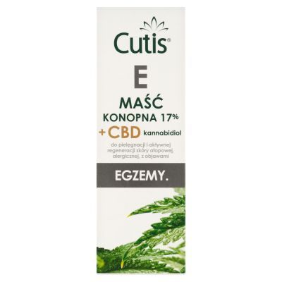 Cutis E Maść konopna 17% + CBD kannabidiol do sk&oacute;ry z  objawami egzemy