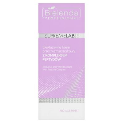 Bielenda Professional SupremeLab, Ekskluzywny krem przeciwzmarszczkowy z kompleksem peptyd&oacute;w, 50 ml