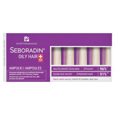 Seboradin Oily Hair, ampułki przeciw wypadaniu włos&oacute;w, 14 ampułek x 5,5 ml