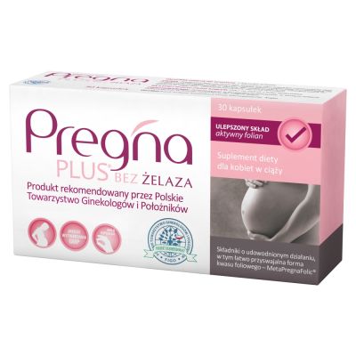 Pregna Plus bez żelaza, kapsułki, 30 szt.