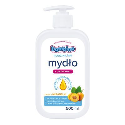 Bambino Rodzina, mydło do rąk o zapachu mirabelki, 500 ml