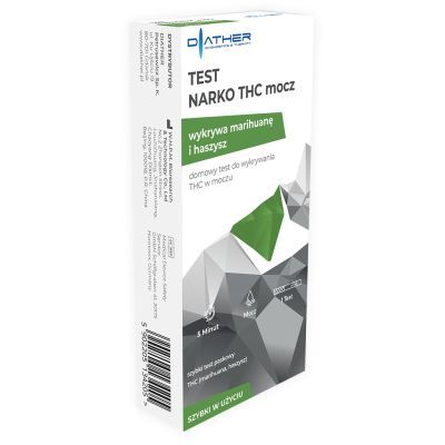 Test Narko THC (marihuana, haszysz), test do wykrywania narkotyk&oacute;w w moczu, 1 szt.