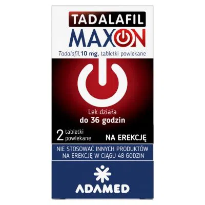Tadalafil Maxon, 10 mg, tabl.powl., 2 szt