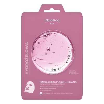 L'Biotica PGA Hydro Fusion+Kolagen, maska do twarzy hydrożelowa,1 szt. main product photo