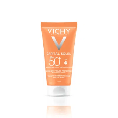Vichy Capital Soleil, krem aksamitny do twarzy SPF 50+, 50 ml