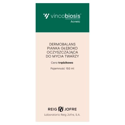 Vincobiosis Acneic, pianka, do mycia twarzy, 150 ml