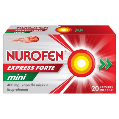 Nurofen Express Forte Mini, 400 mg, kapsułki miękkie, 20 szt