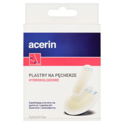 Acerin, plastry na pęcherze, 6 szt.