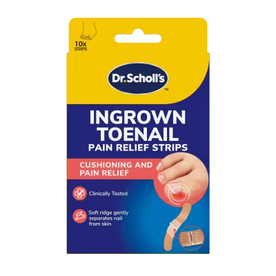Dr.Scholl's, paski przeciwb&oacute;lowe na wrastające paznokcie st&oacute;p, 10 szt.