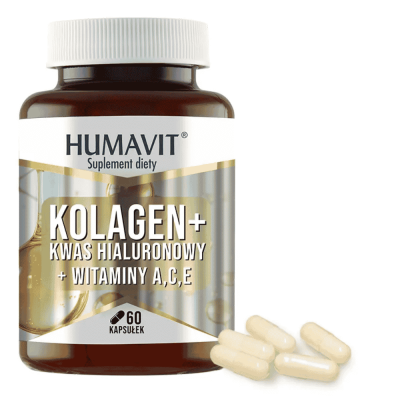 Humavit Kolagen+Kwas hialuronowy+Witam.A,C,E,kapsułki twarde,60szt