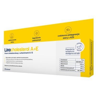 Linocholesterol A+E, krem,cholesterolowy z wit.A i E,90 g