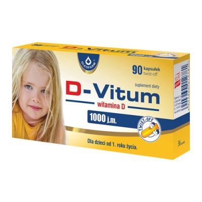D-Vitum Witamina D 1000 j.m., kapsułki twist-off, 90 szt.