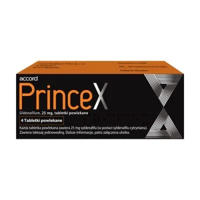 Princex, 25 mg, tabletki powlekane, 4 szt.
