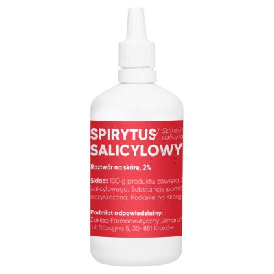 Spirytus salicylowy, 2%, roztw&oacute;r na sk&oacute;rę, 100 g (Amara)