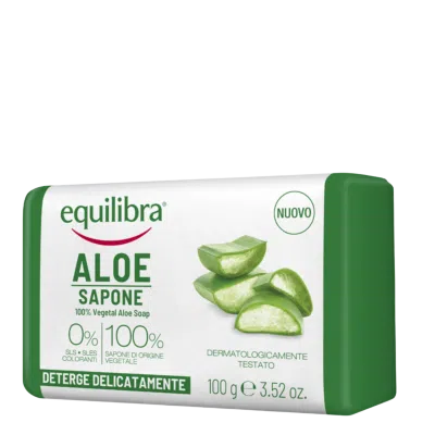 Equilibra, Mydło aloesowe, 100 g
