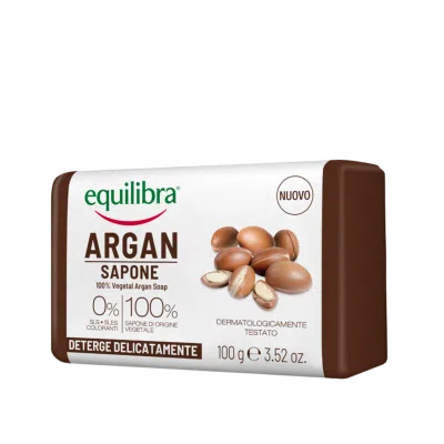 Equilibra, mydło Arganowe 100%, 100 g
