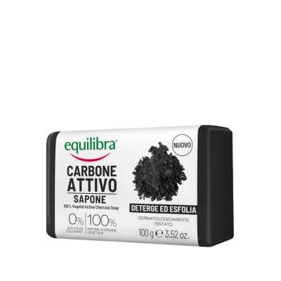 Equilibra, Mydło oczyszczające z aktywnym węglem, 100 g