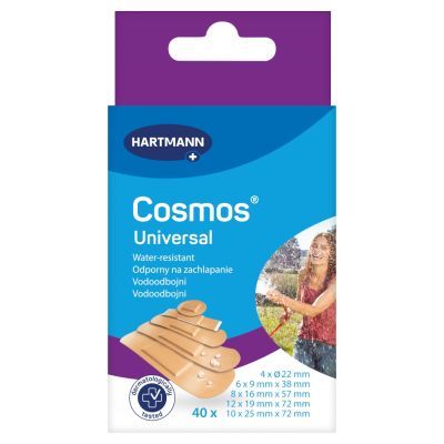 Cosmos Universal, plastry z opatrunkiem, 40 szt.