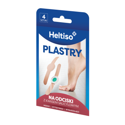 Heltiso, plastry na odciski z kwasem salicylowym, 4 szt.