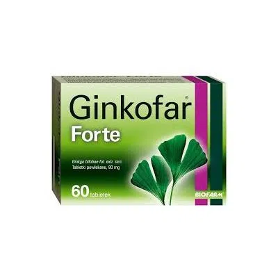 Ginkofar forte, 80 mg, tabletki powlekane, 60 szt.
