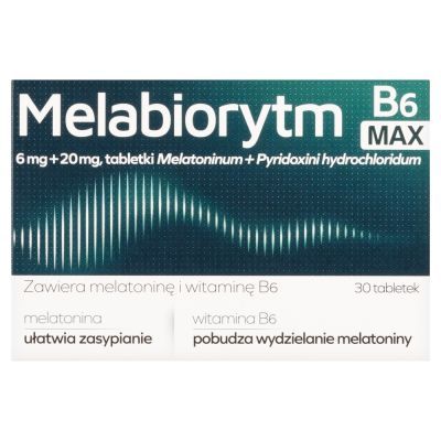 Melabiorytm B6 Max, 6 mg + 20 mg, tabl., 30 szt