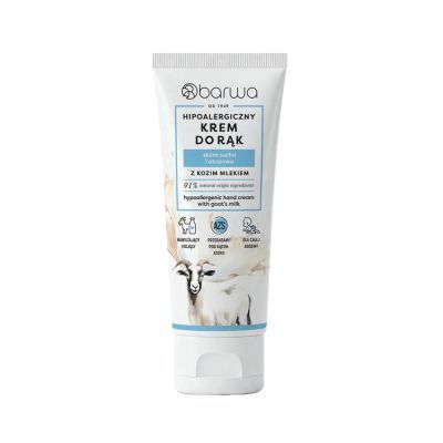 Barwa, Hipoalergiczny krem do rąk kozie mleko sk&oacute;ra sucha, 75 ml