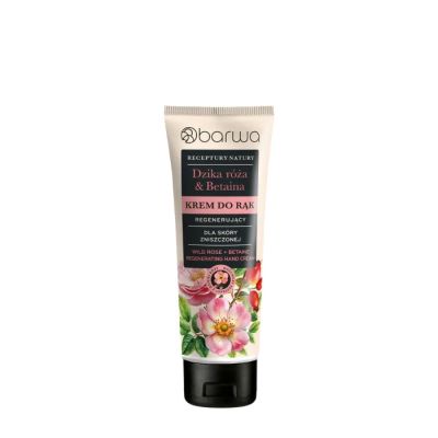 Barwa, Krem do rąk regenerujący Dzika róża + Betaina Receptury Natury, 100 ml