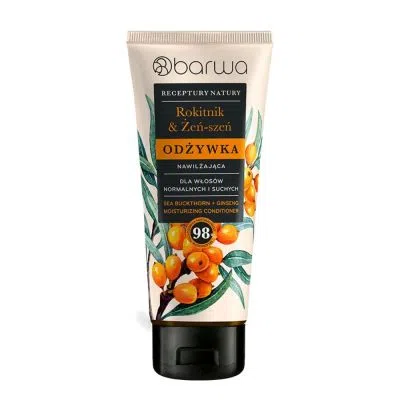 Barwa, Odżywka Nawilżająca Rokitnik + Żeń-szeń Receptury Natury, 200 ml