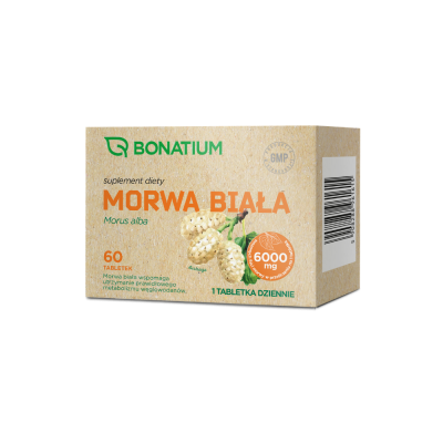Bonatium Morwa Biała, tabletki, 60 szt.