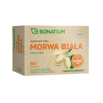 Bonatium Morwa Biała tabletki, 60 szt.