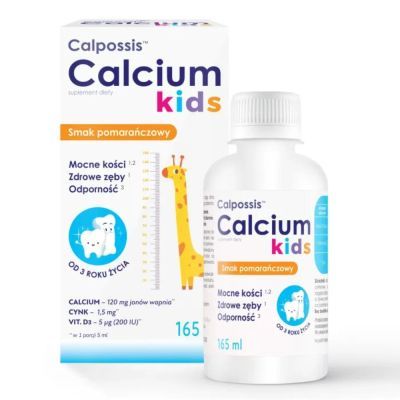 Calpossis Calcium Kids, płyn, 165 ml
