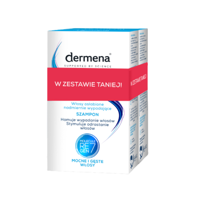 Dermena, szampon hamujący wypadanie włosów, 200ml x 2 (duopack)