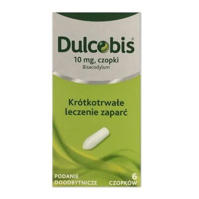 Dulcobis,10 mg, czopki,(i.rów),MDZ,Irlandia,  6 szt