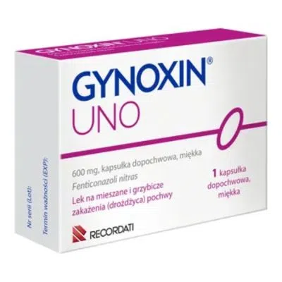 Gynoxin Uno, 600 mg,kaps.dopochw.miekk,(i.row)Delf,Hisz,1szt