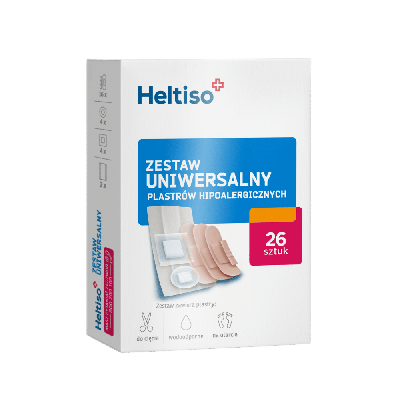 HELTISO, Plastry opatrunkowe Zestaw Uniwersalny  26 szt.