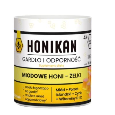 Honikan Gardło i Odporność Miodowe Honi, żelki, 30 szt.