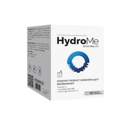 HydroMe Elektrolity doustny produkt nawadniający bezsmakowy, 10 saszetek   