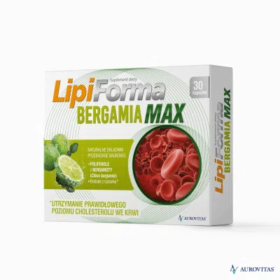 LipiForma Bergamia Max, kaps.twarde, 30 szt