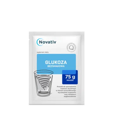 Novativ Glukoza bezsmakowa, proszek, 75 g