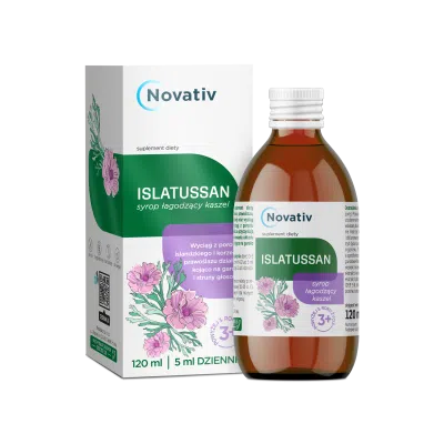 Novativ Islatussan, syrop łagodzący kaszel, 120 ml