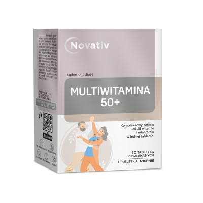 Novativ Multiwitamina 50+, tabletki powlekane, 60 sztuk