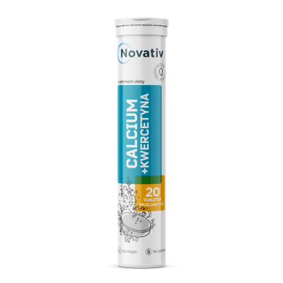 Novativ Calcium + Kwercetyna, tabletki musujące, 20 sztuk