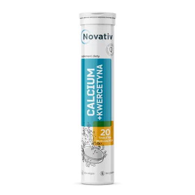 Novativ Calcium + Kwercetyna, tabletki musujące, 20 sztuk