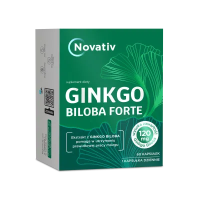 Novativ Ginkgo Biloba Forte, kapsułki, 60 szt.
