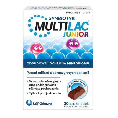 Multilac Junior, czekoladki, 20 szt